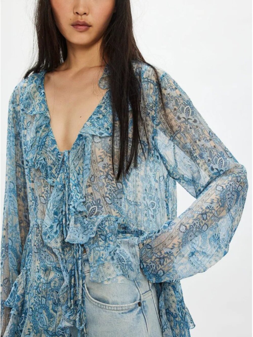 Free People Samantha Chiffon Maxi - Picture 3 of 8
